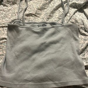 John Galt blue tank top